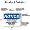 Signmission Please Do Not Flush Paper Towels Or Sanitary, 10 in W x Rectangle, Aluminum OS-2PACK-NS-A-710-L-17381 - alternate 4